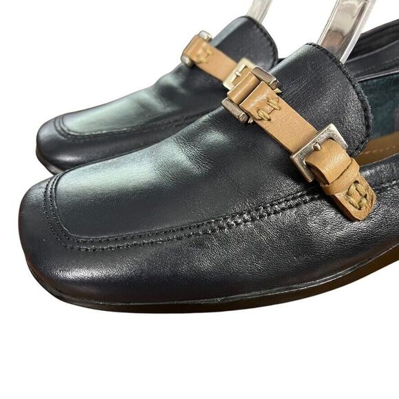 Enzo Angiolini Helene Womens Navy Square Toe Preppy Acedemia Flats Shoes 7 - Picture 8 of 16